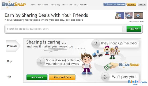 BeamSnap：一个可买卖物品且能获得奖励的社交市场